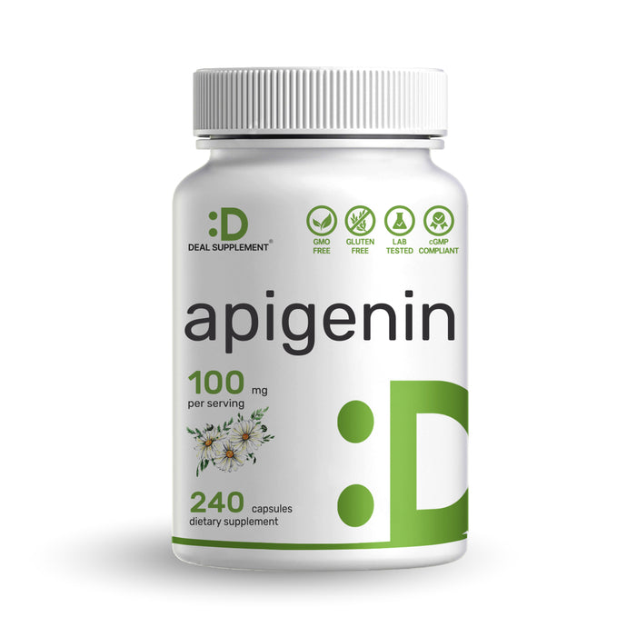 Apigenin, 100mg Per Serving, 240 Capsules