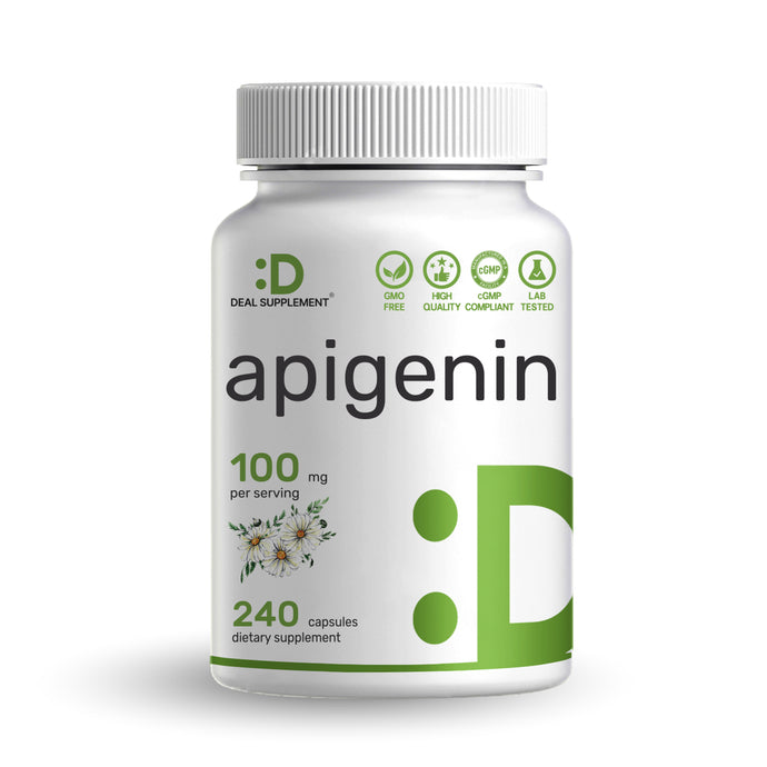 Apigenin, 100mg Per Serving, 240 Capsules