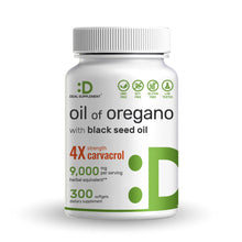 Load image into Gallery viewer, Oil of Oregano Softgels with Black Seed Oil, 9,000mg Per Serving, 300 Count
