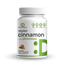 Load image into Gallery viewer, Ceylon Cinnamon with Chromium 1000mcg, 240 Capsules

