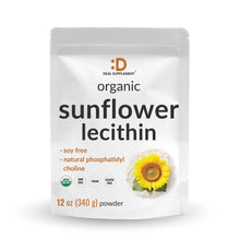 Load image into Gallery viewer, Organic Sunflower Lecithin Powder, 12oz
