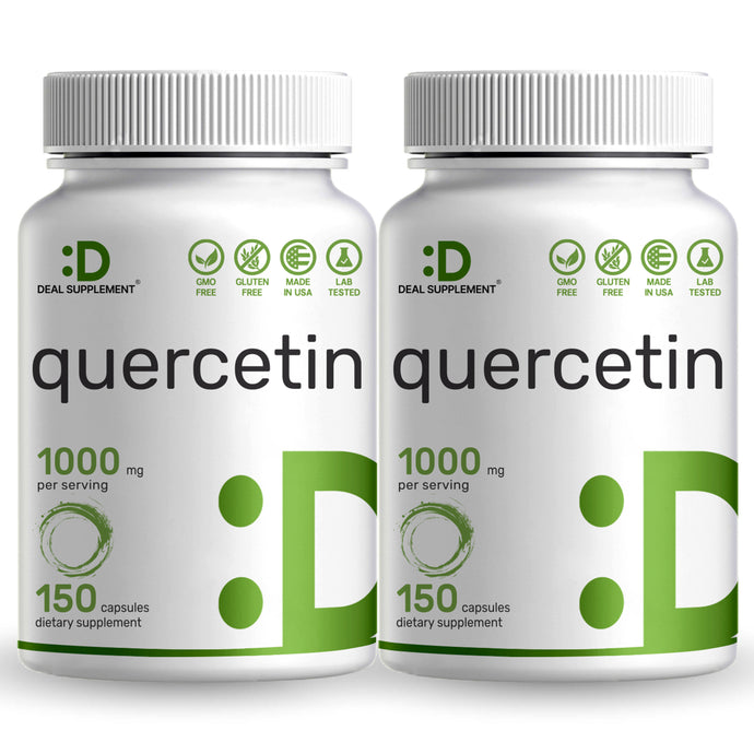 2 Pack of Quercetin 1000mg, 300 Capsules