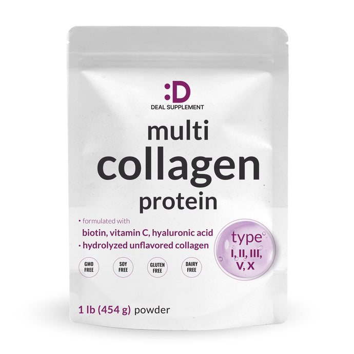 Multi Collagen Protein Powder , 1Lb